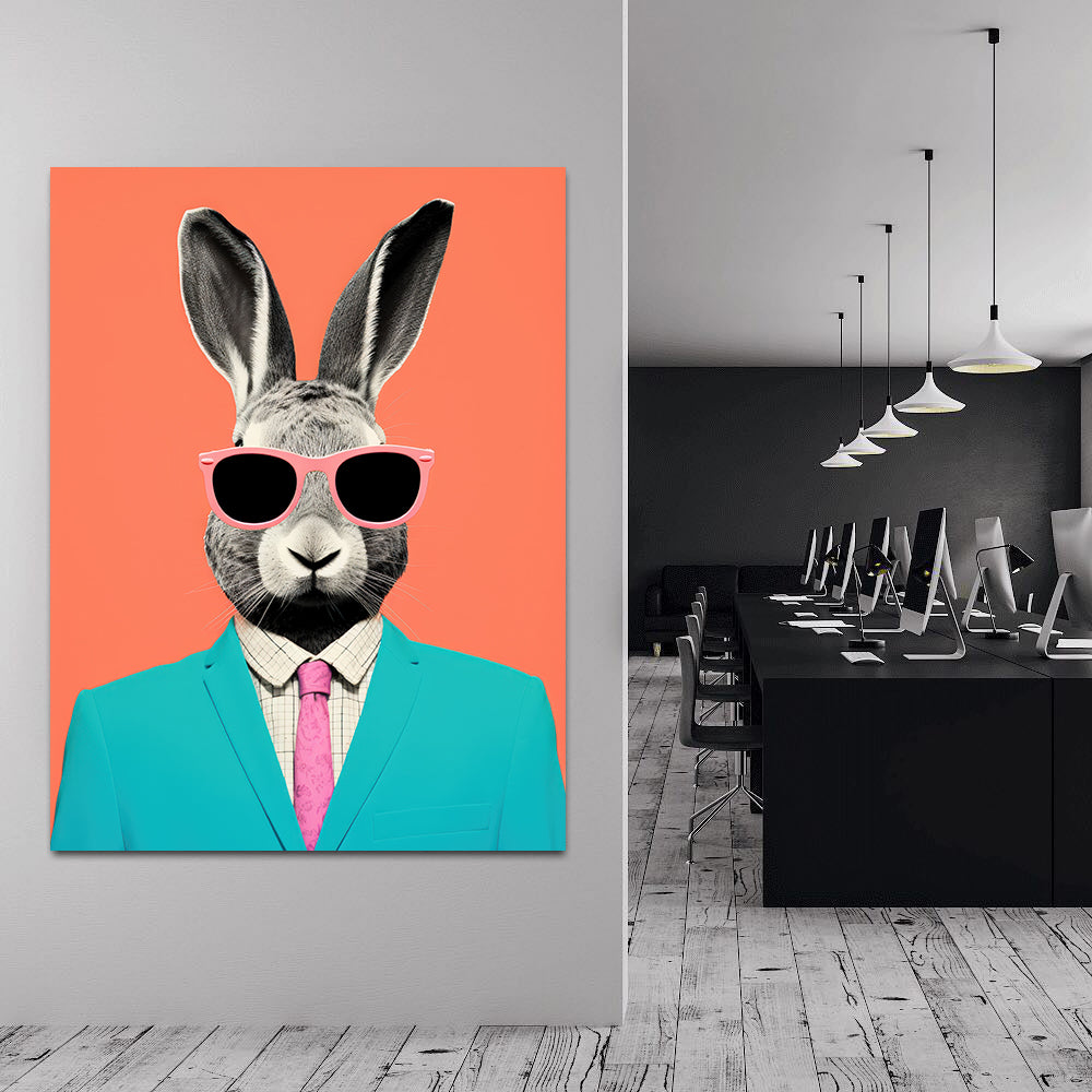 Tablou Canvas - Businessman Bunny