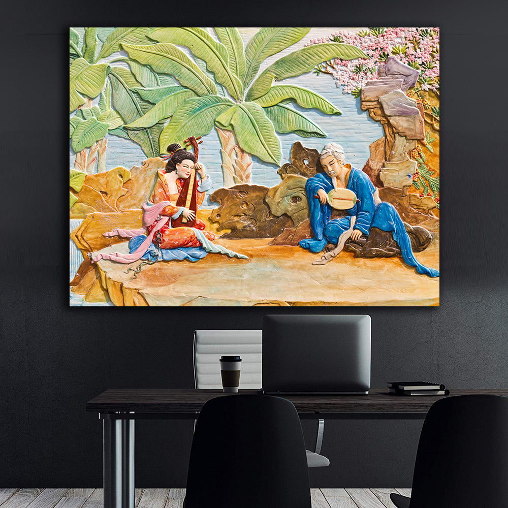 Peinture sur toile - Culture chinoise