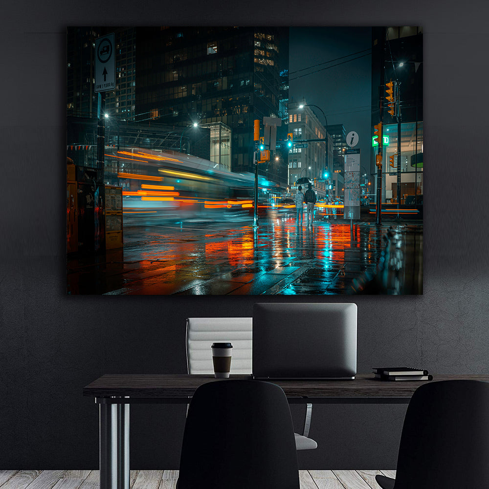 Tablou Canvas - Oraș de Noapte