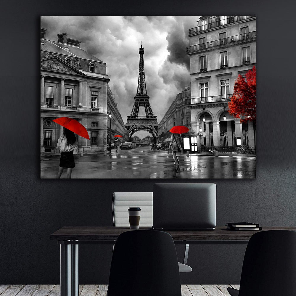 Tablou Canvas - Paris Alb Negru