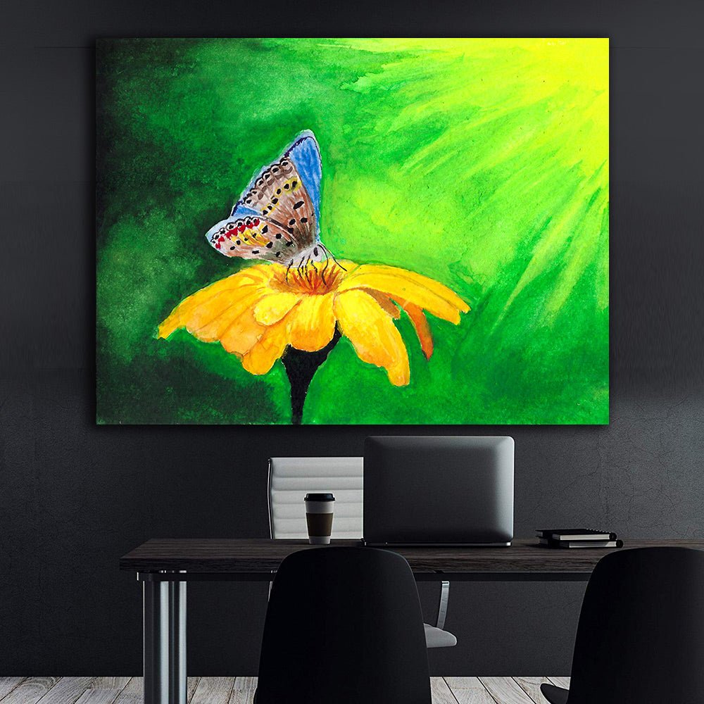 Tablou Canvas - Fluturaș pe Floare