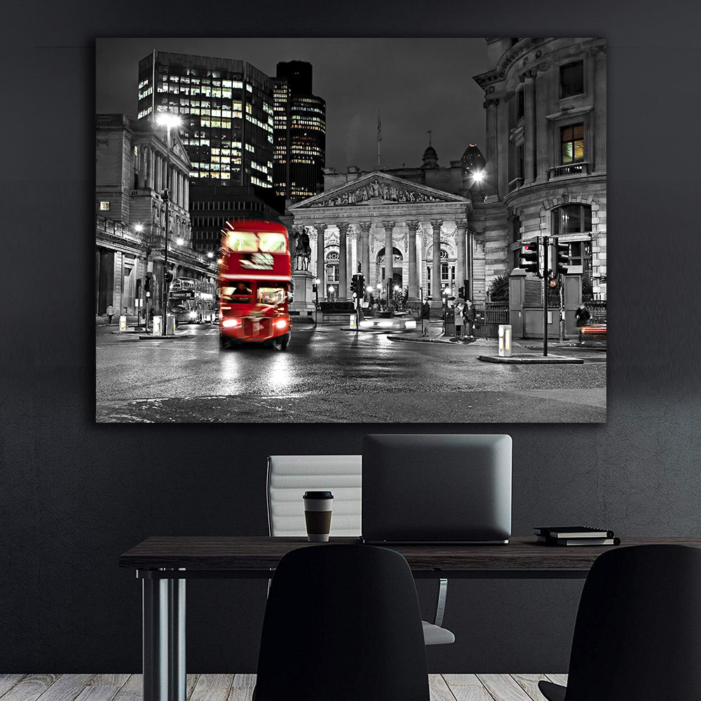 Tablou Canvas - Londra Alb Negru