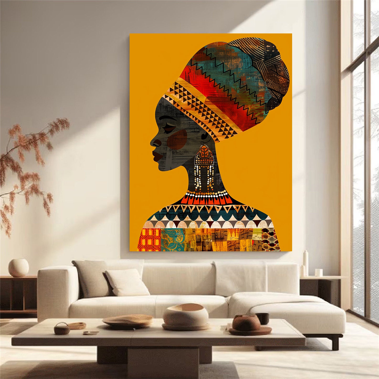 Tablou Canvas - Portret Femeie Africană