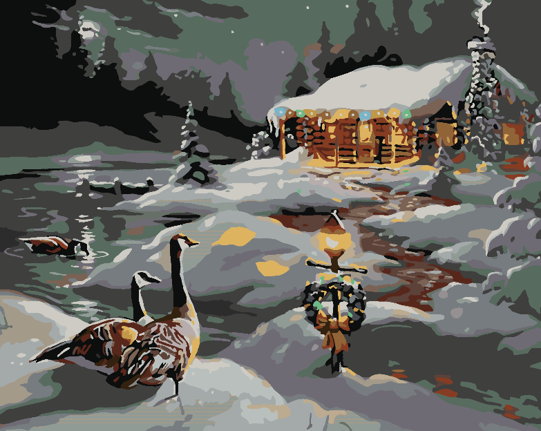 Pictura pe numere - Peisaj de Iarnă 3945