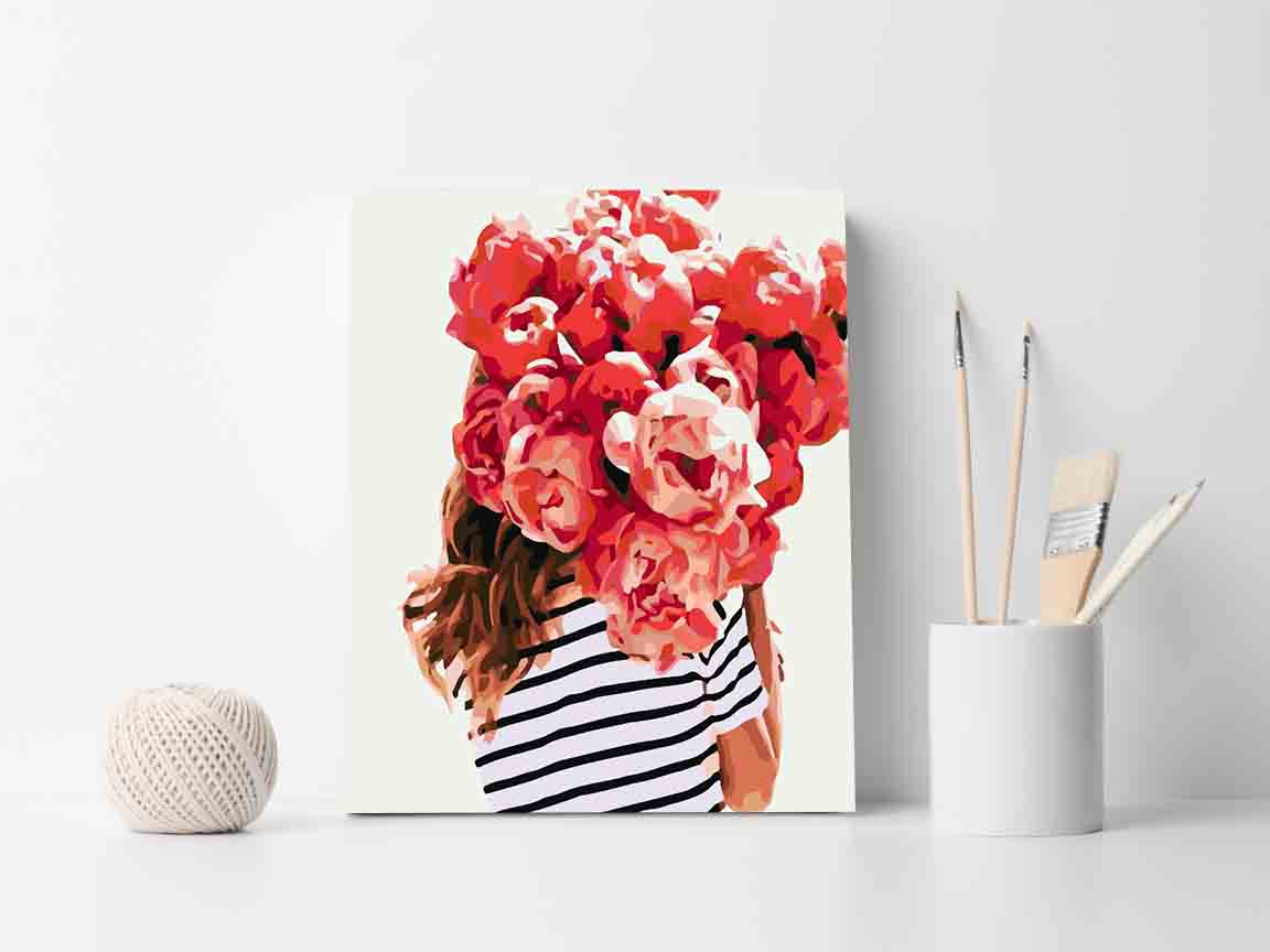 Pictura pe numere - Floral Head 4067