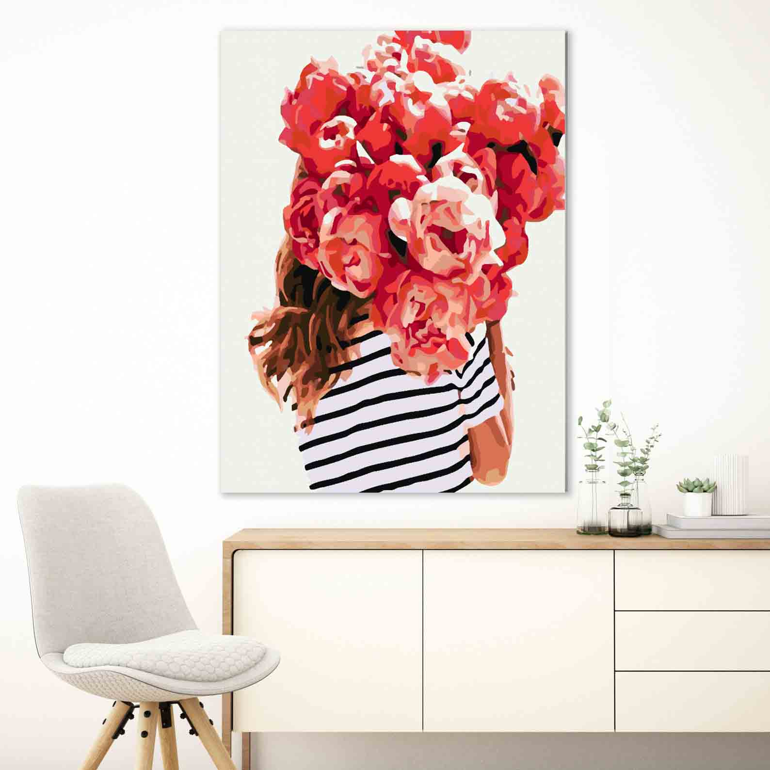 Pictura pe numere - Floral Head 4067