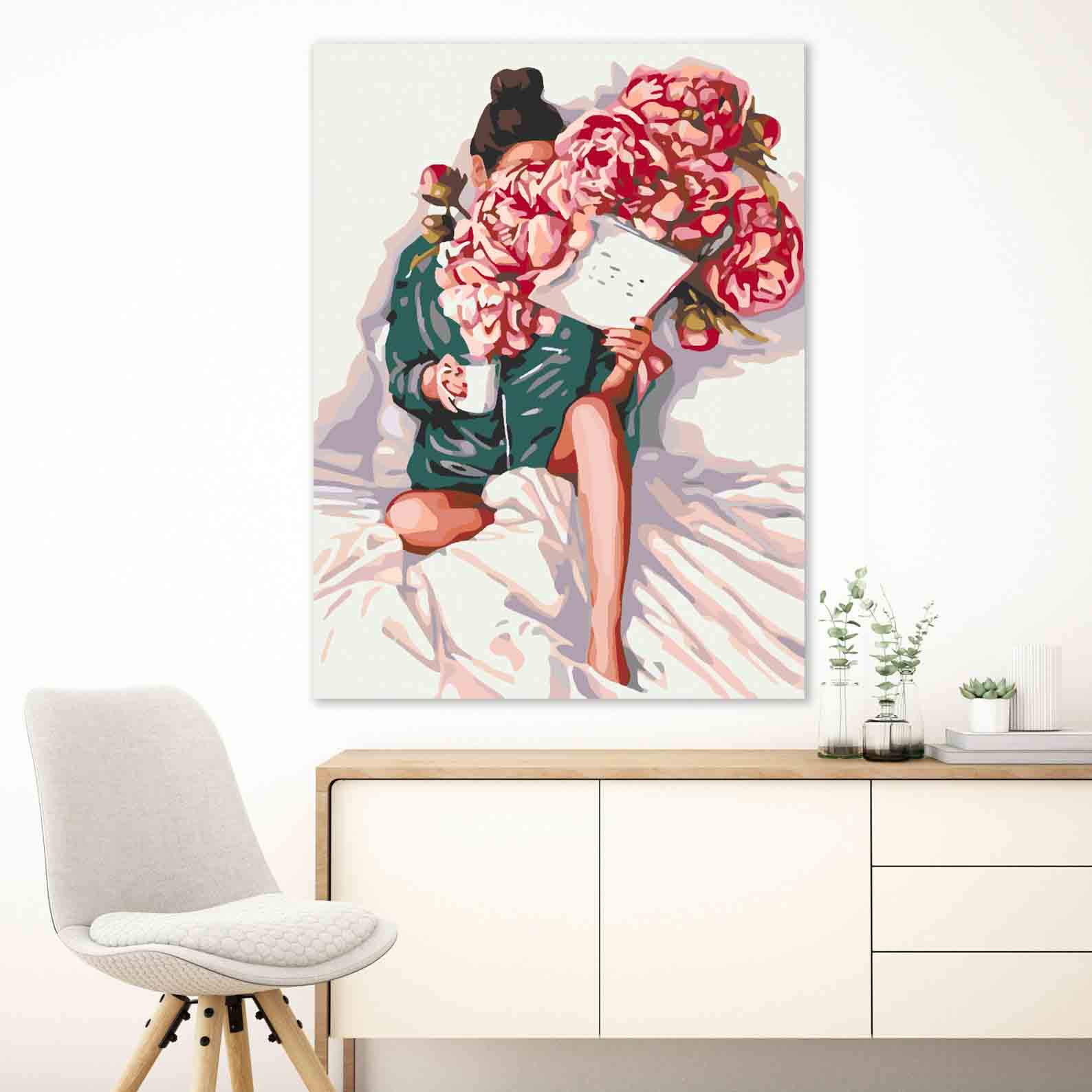 Pictura pe numere - Floral Head 4068