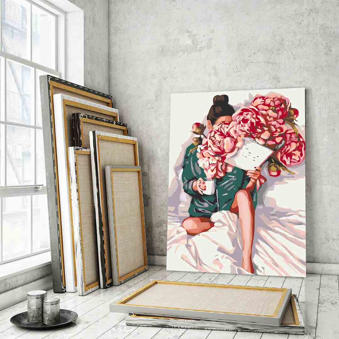 Pictura pe numere - Floral Head 4068