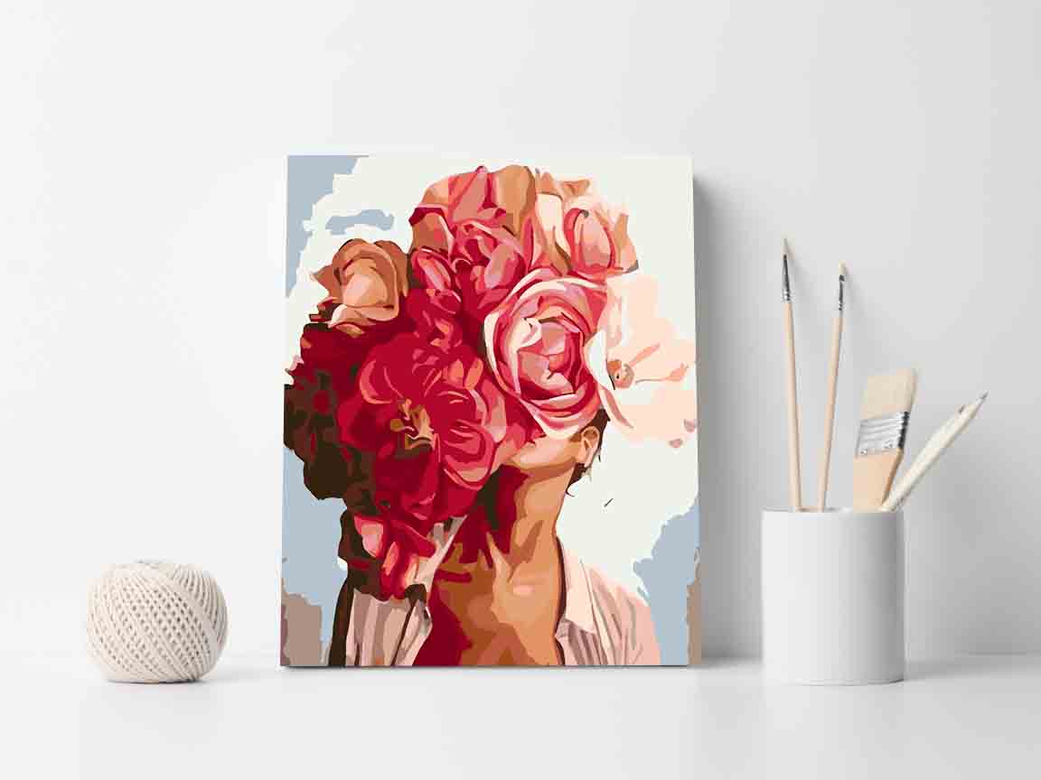Pictura pe numere - Floral Head 4069