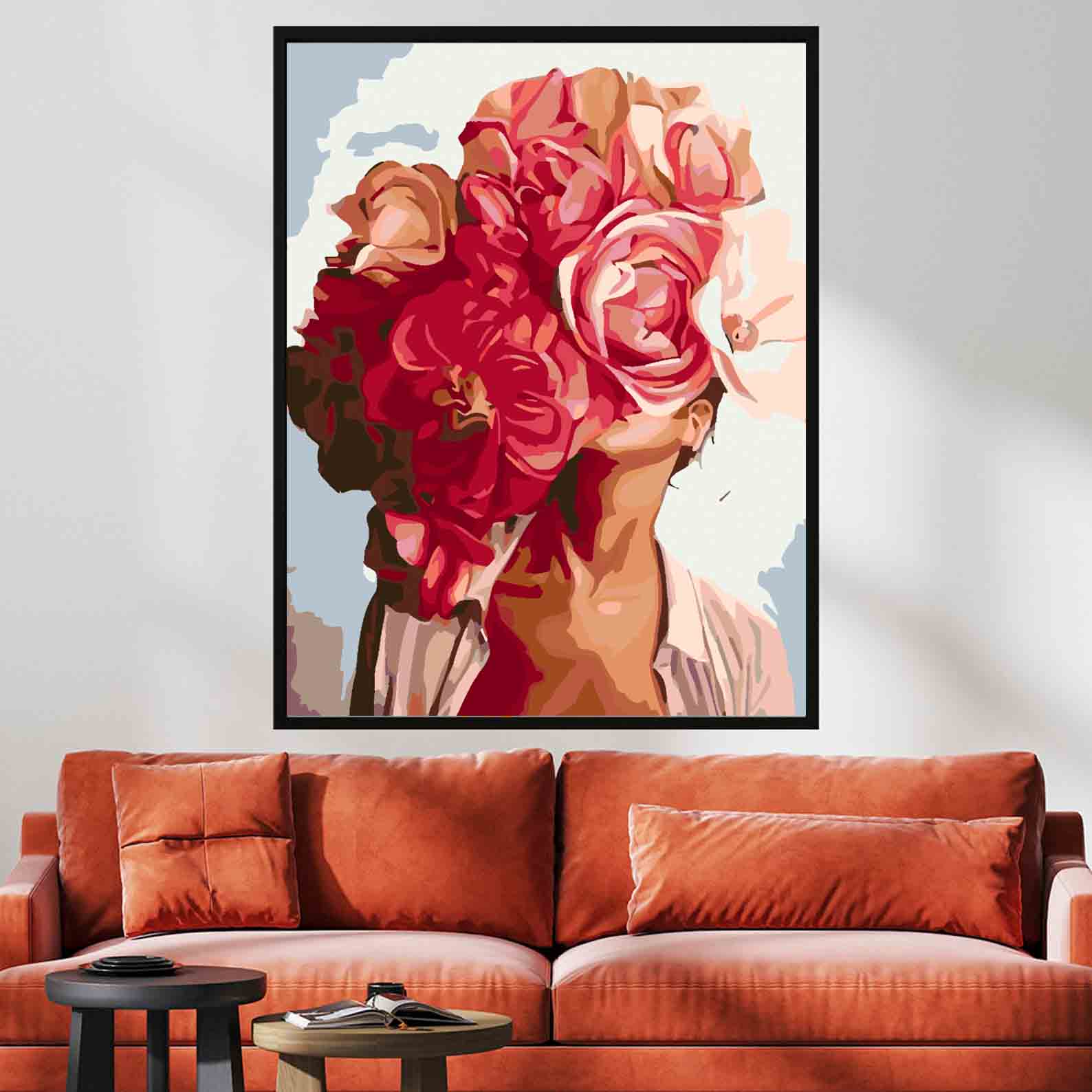Pictura pe numere - Floral Head 4069