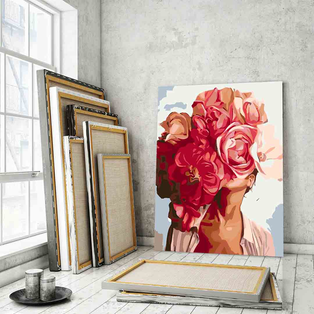 Pictura pe numere - Floral Head 4069
