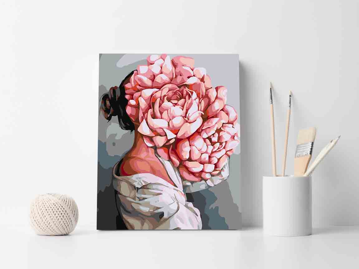 Pictura pe numere - Floral Head 4070