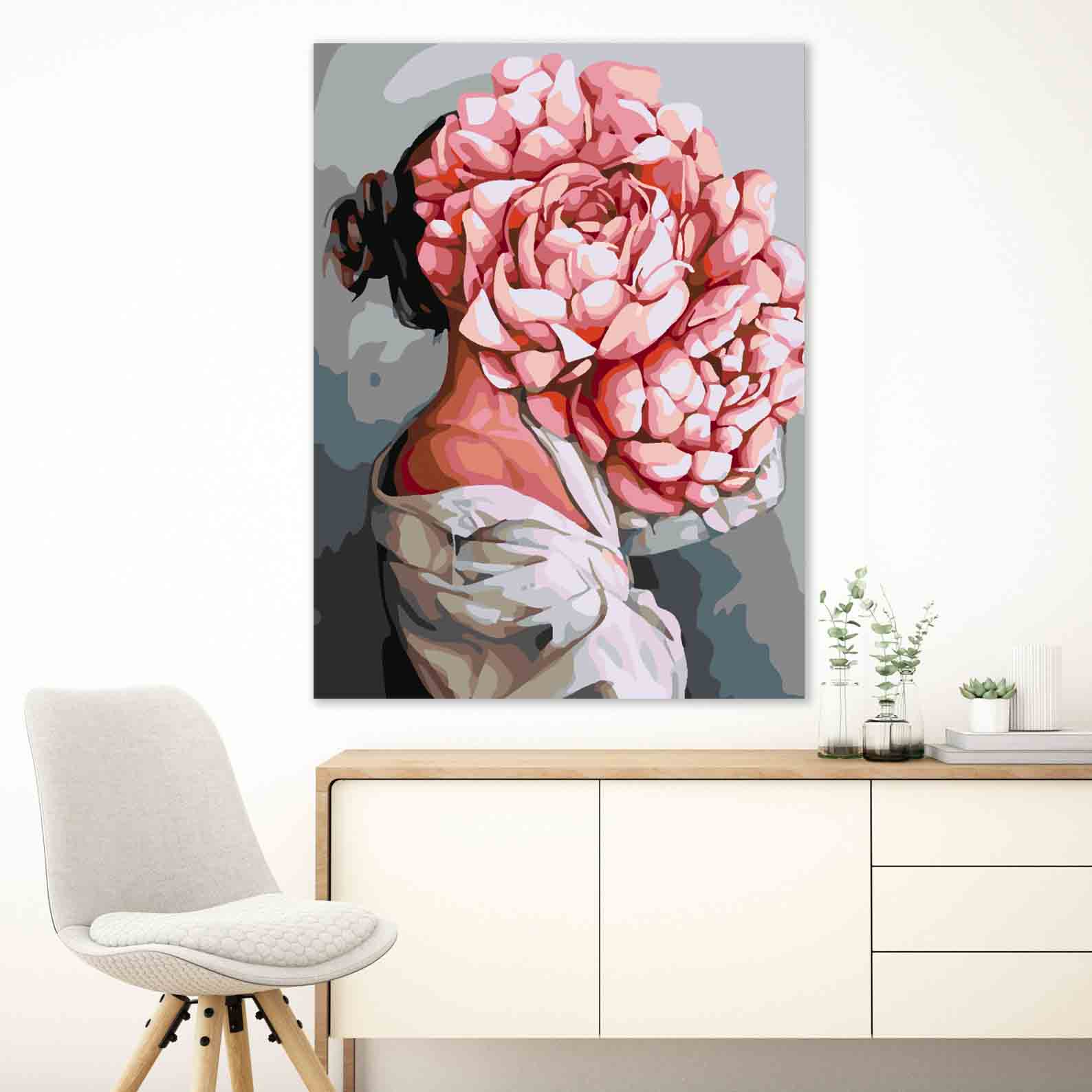 Pictura pe numere - Floral Head 4070