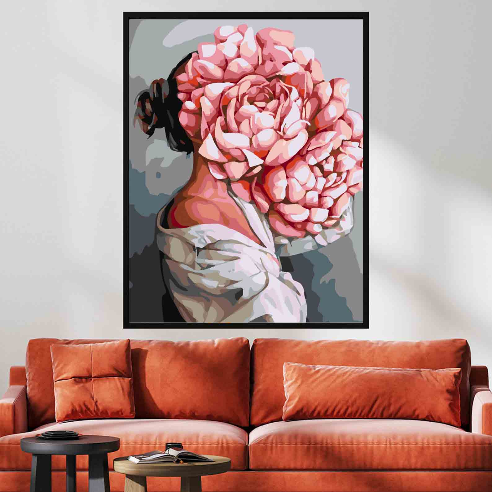 Pictura pe numere - Floral Head 4070