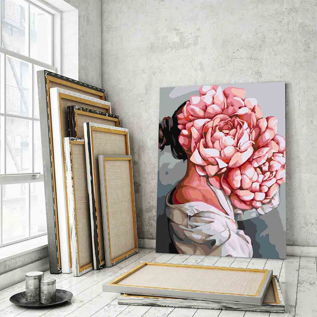 Pictura pe numere - Floral Head 4070