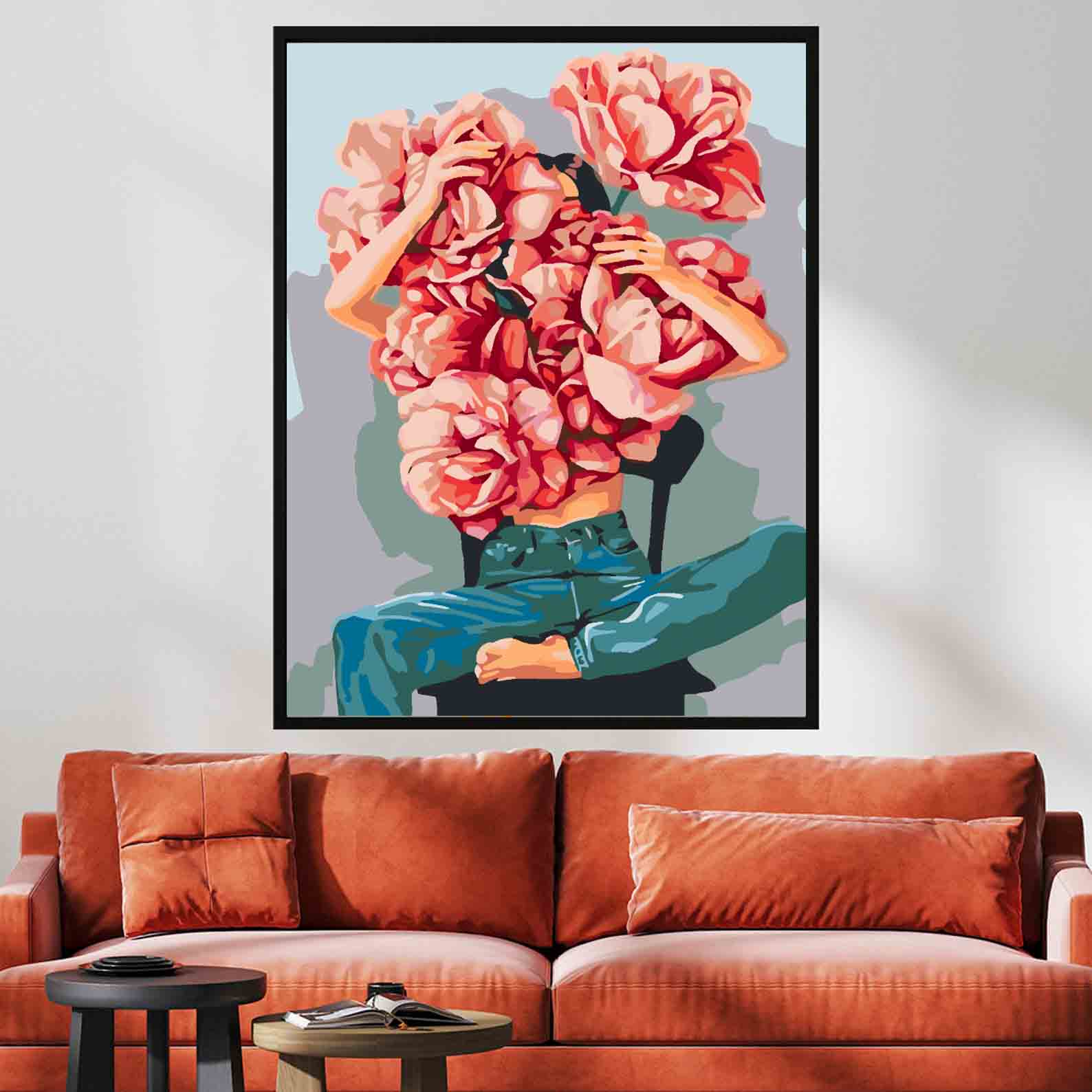 Pictura pe numere - Floral Head 4071