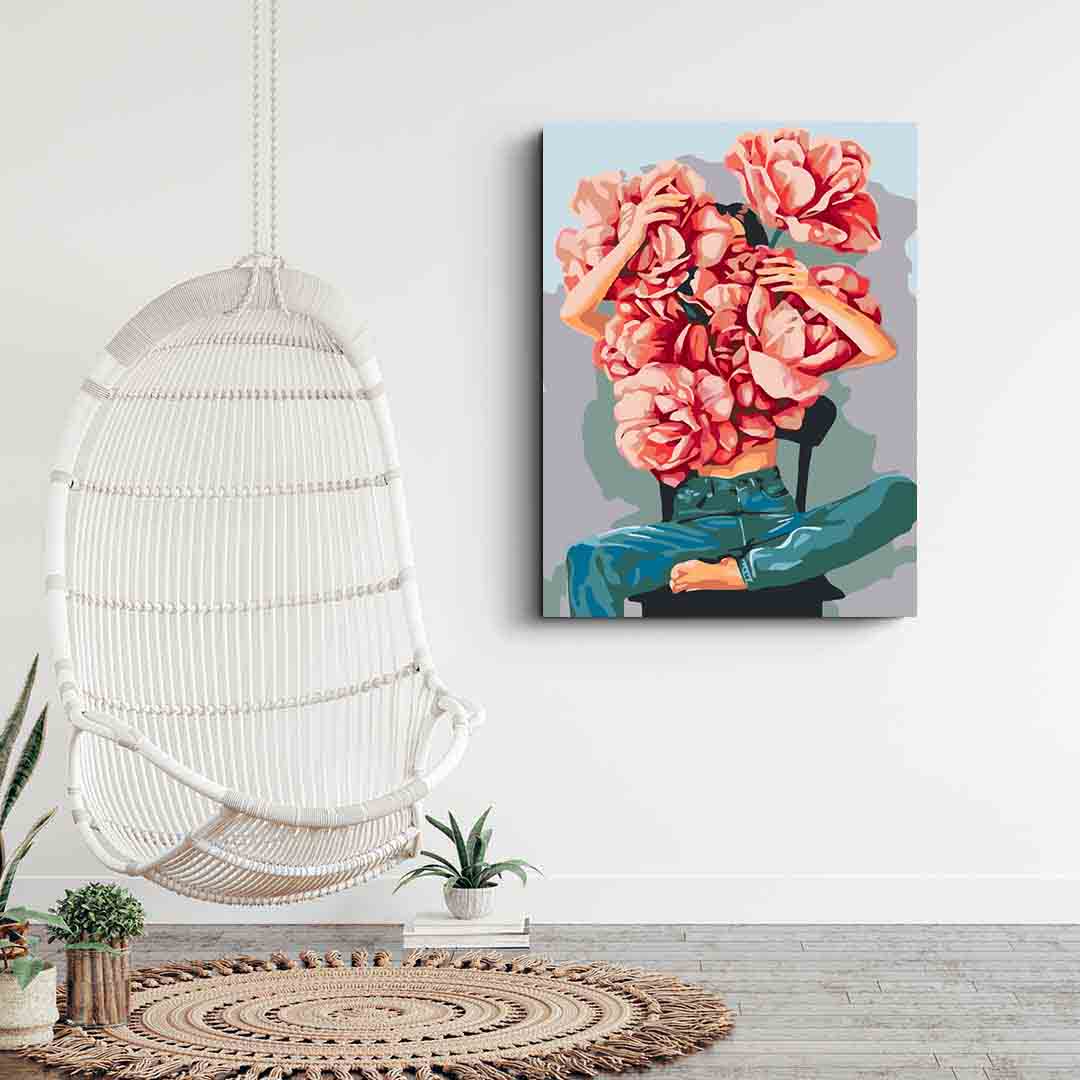 Pictura pe numere - Floral Head 4071