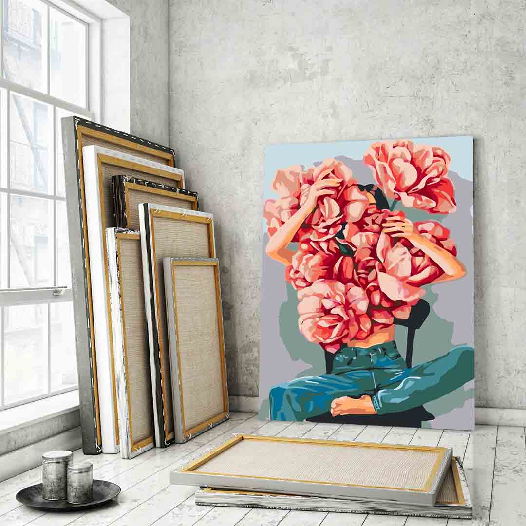 Pictura pe numere - Floral Head 4071