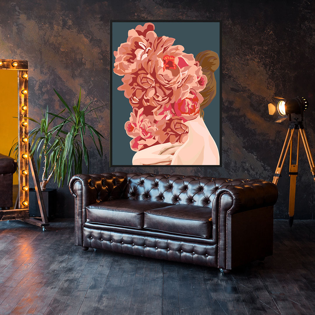 Pictura pe numere - Floral Head 4072