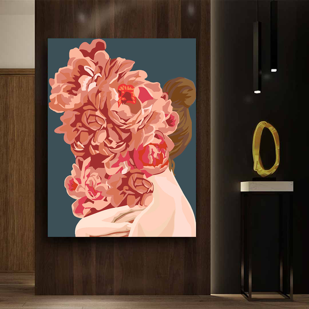Pictura pe numere - Floral Head 4072