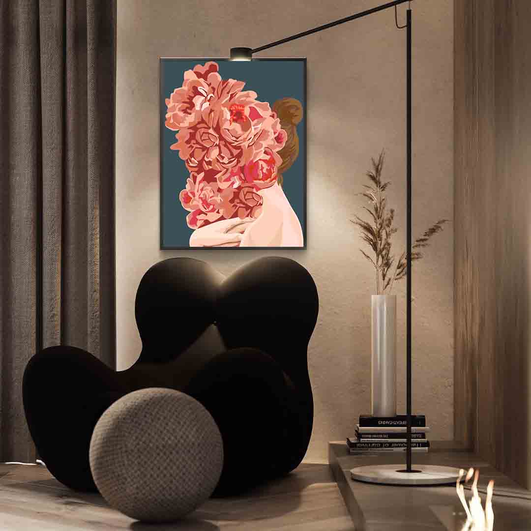 Pictura pe numere - Floral Head 4072