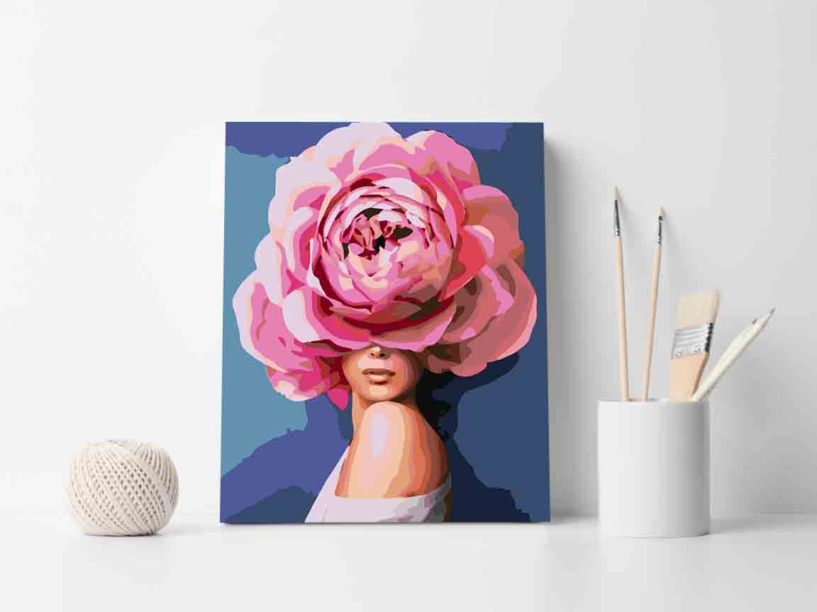 Pictura pe numere - Floral Head 4073