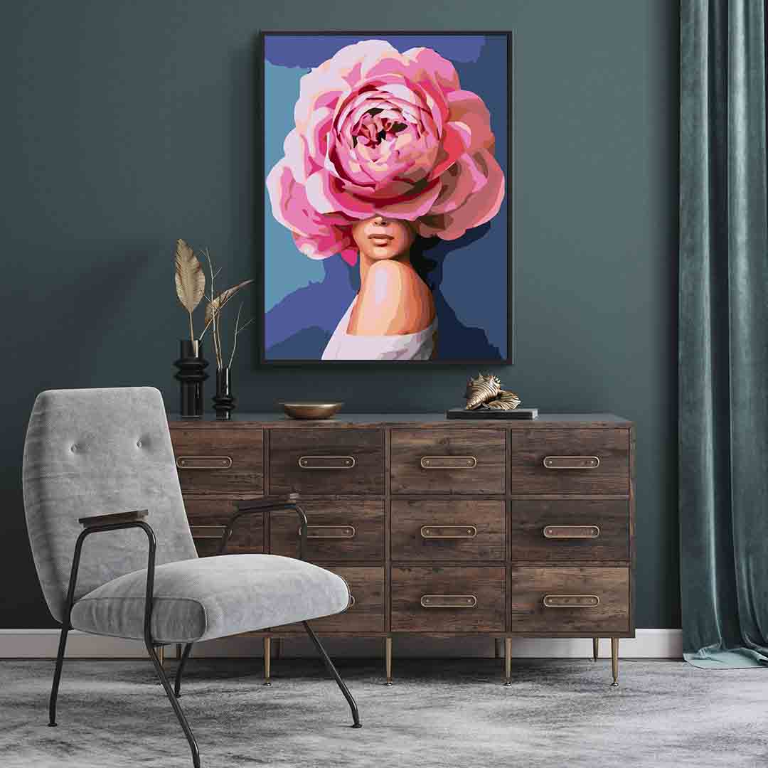 Pictura pe numere - Floral Head 4073
