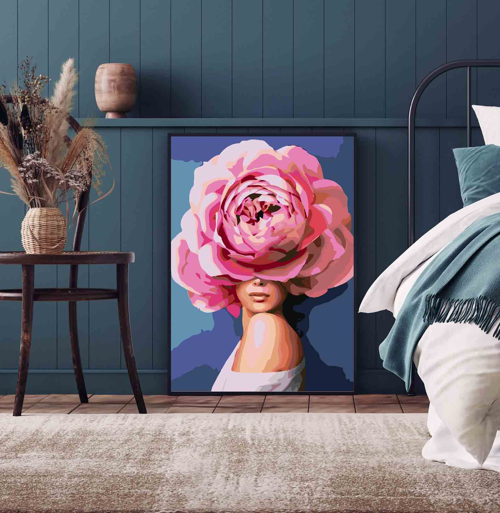 Pictura pe numere - Floral Head 4073