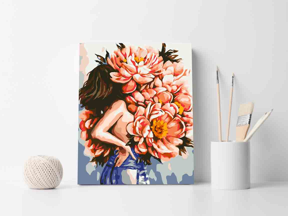 Pictura pe numere - Floral Head 4074