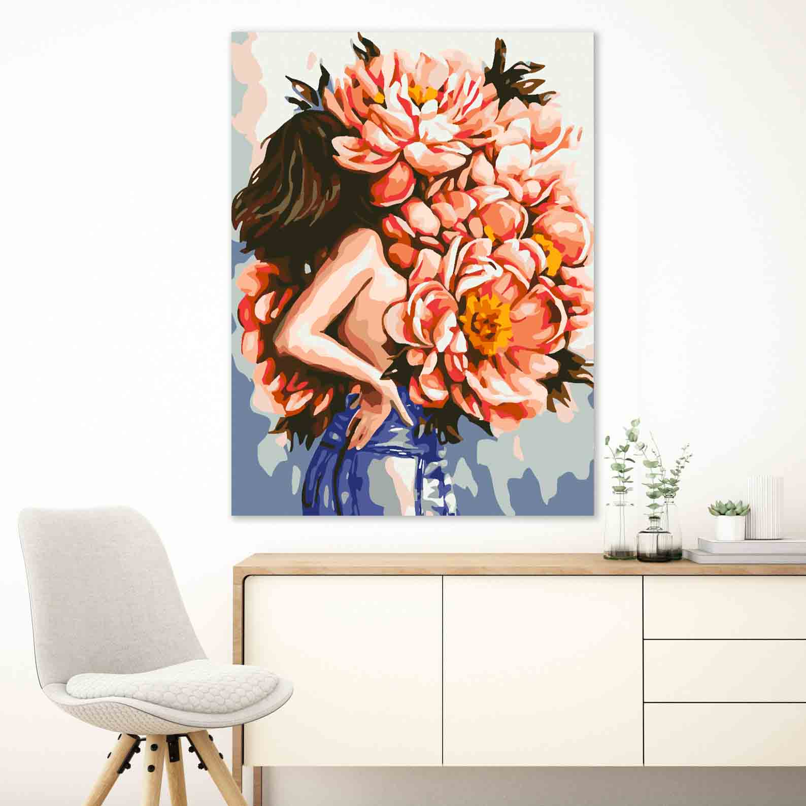 Pictura pe numere - Floral Head 4074