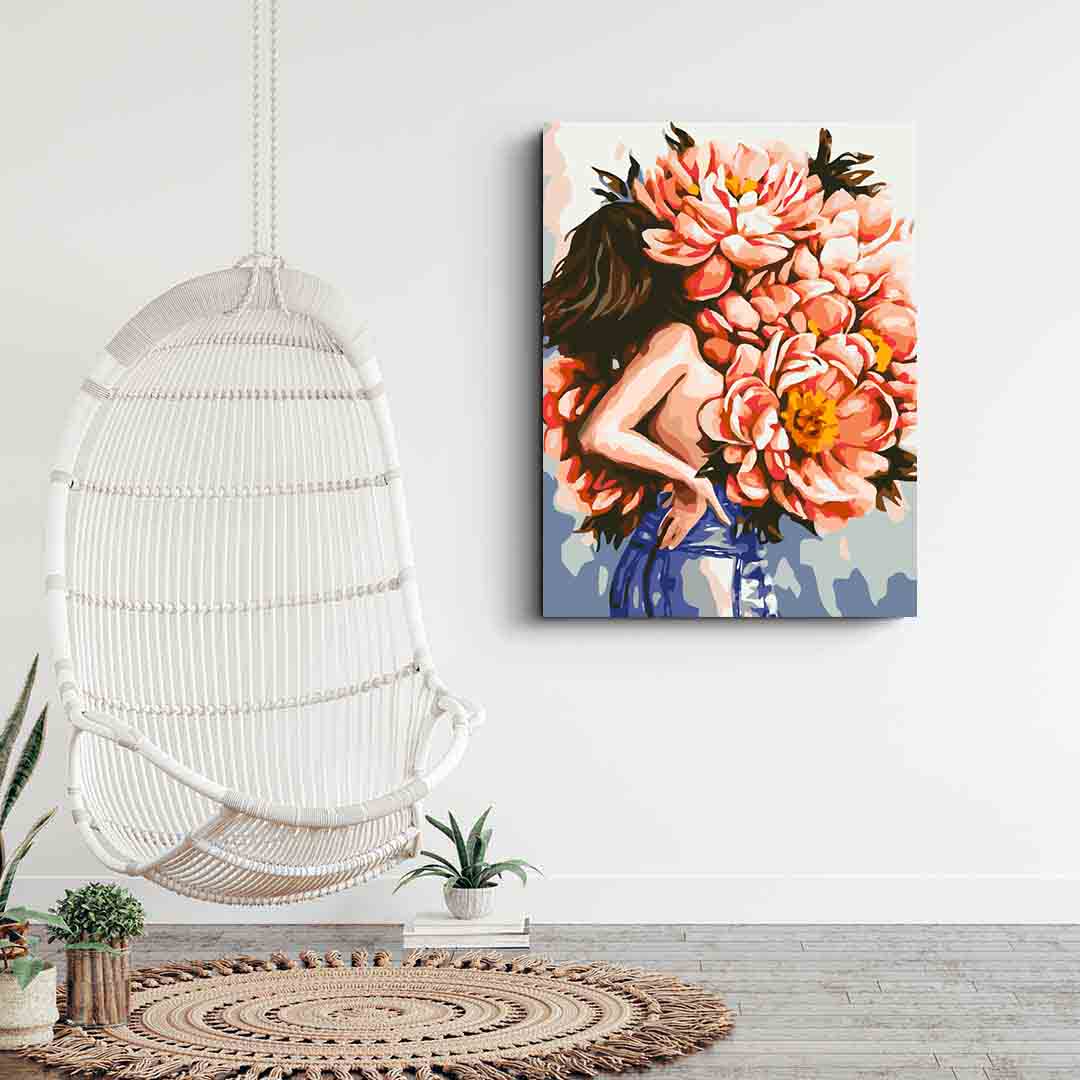 Pictura pe numere - Floral Head 4074