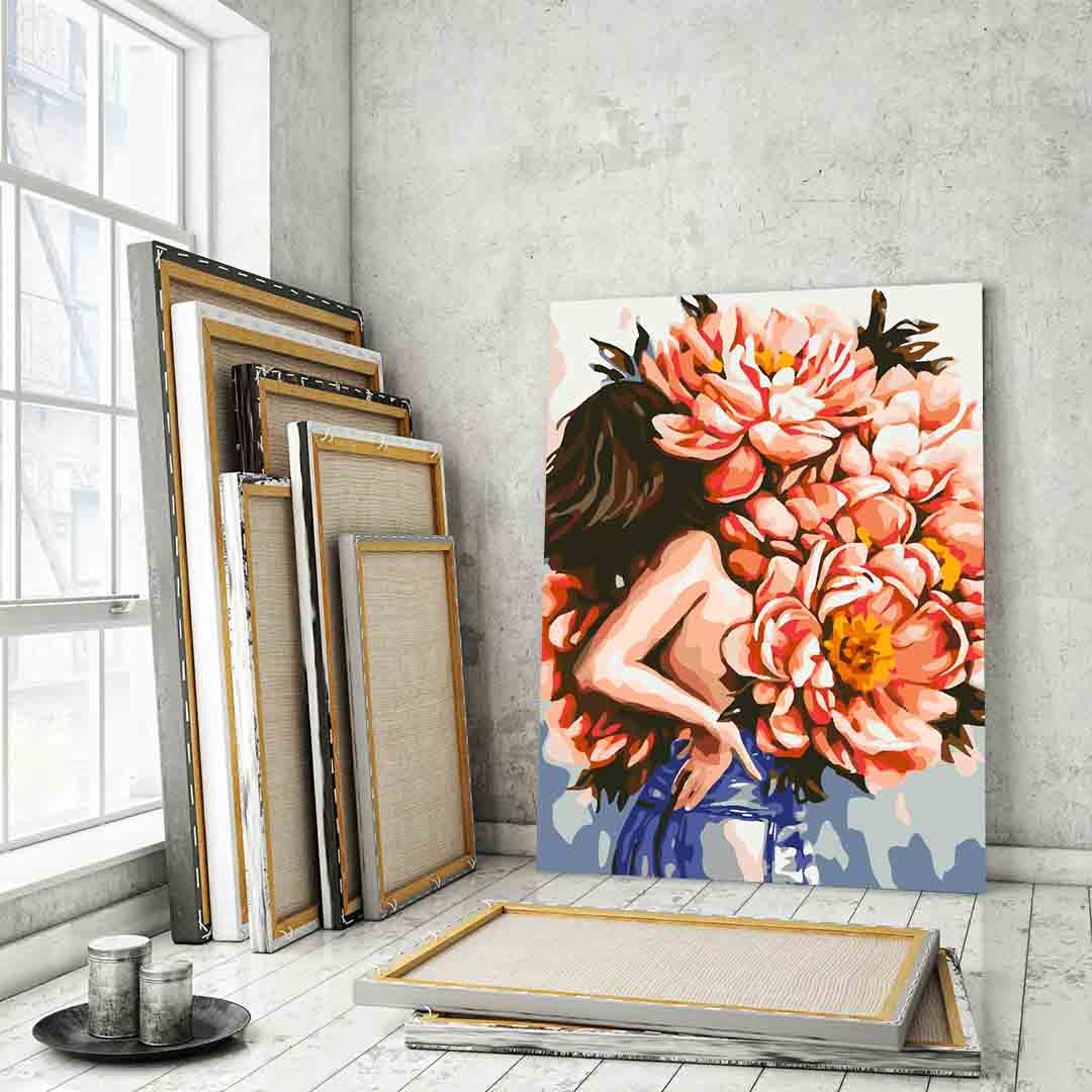 Pictura pe numere - Floral Head 4074