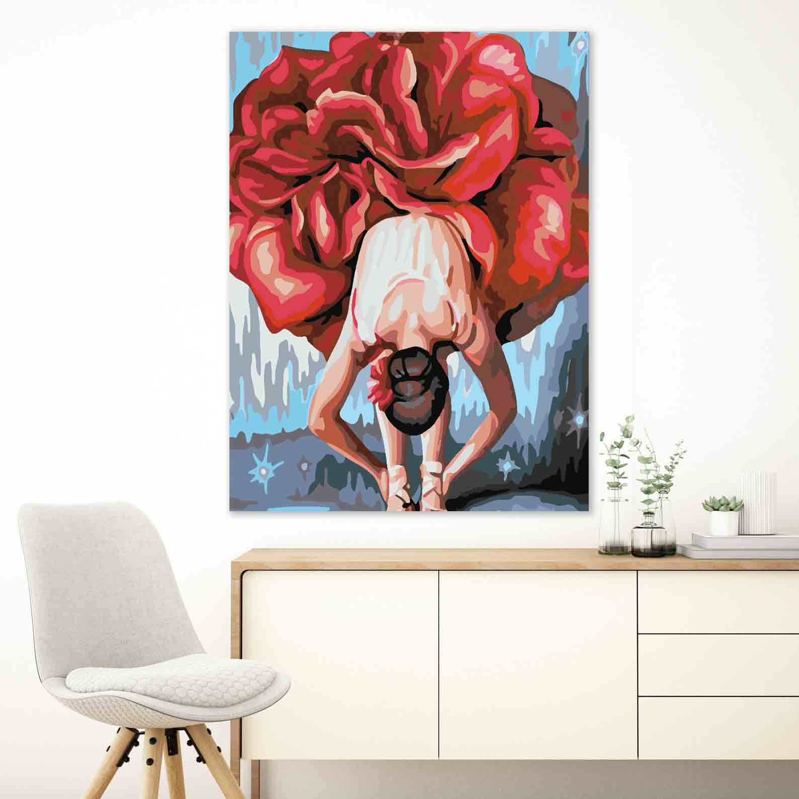 Pictura pe numere - Floral Head 4075