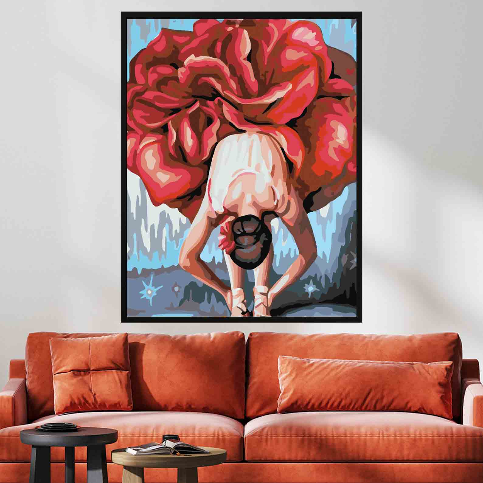 Pictura pe numere - Floral Head 4075