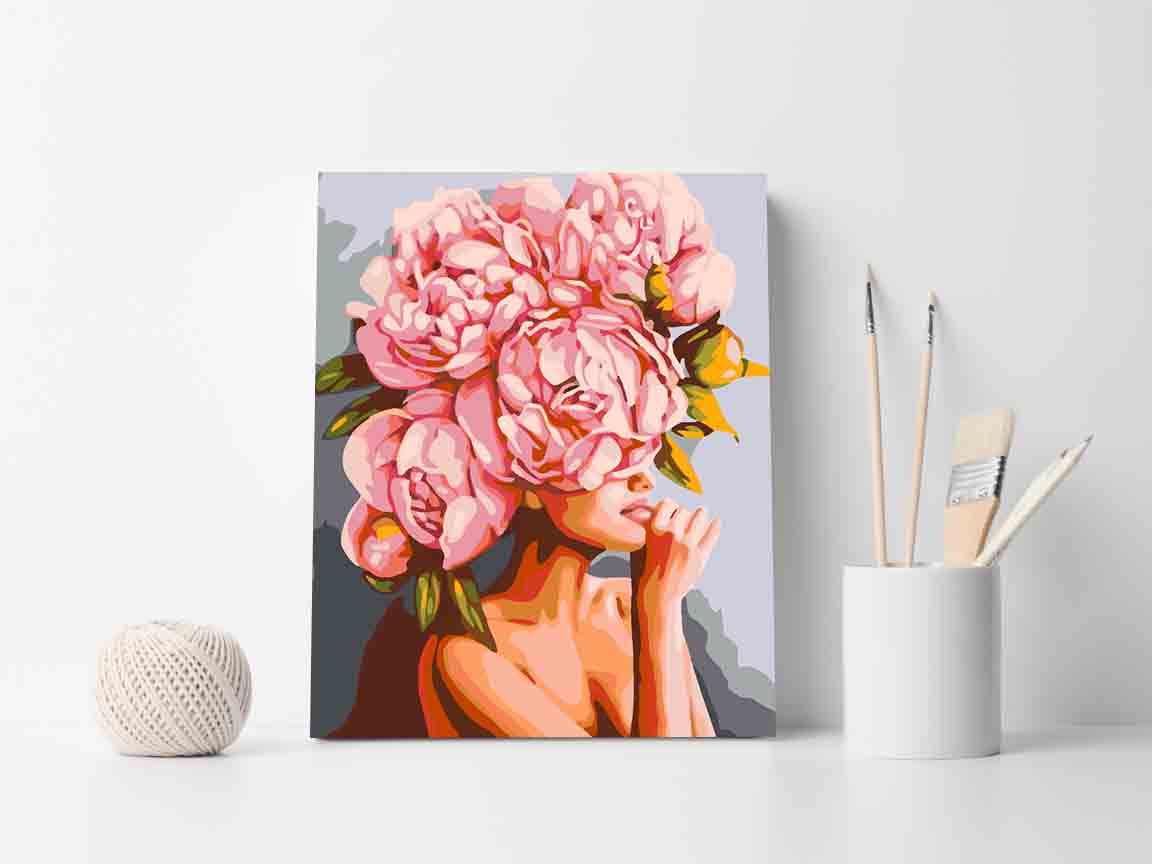 Pictura pe numere - Floral Head 4076