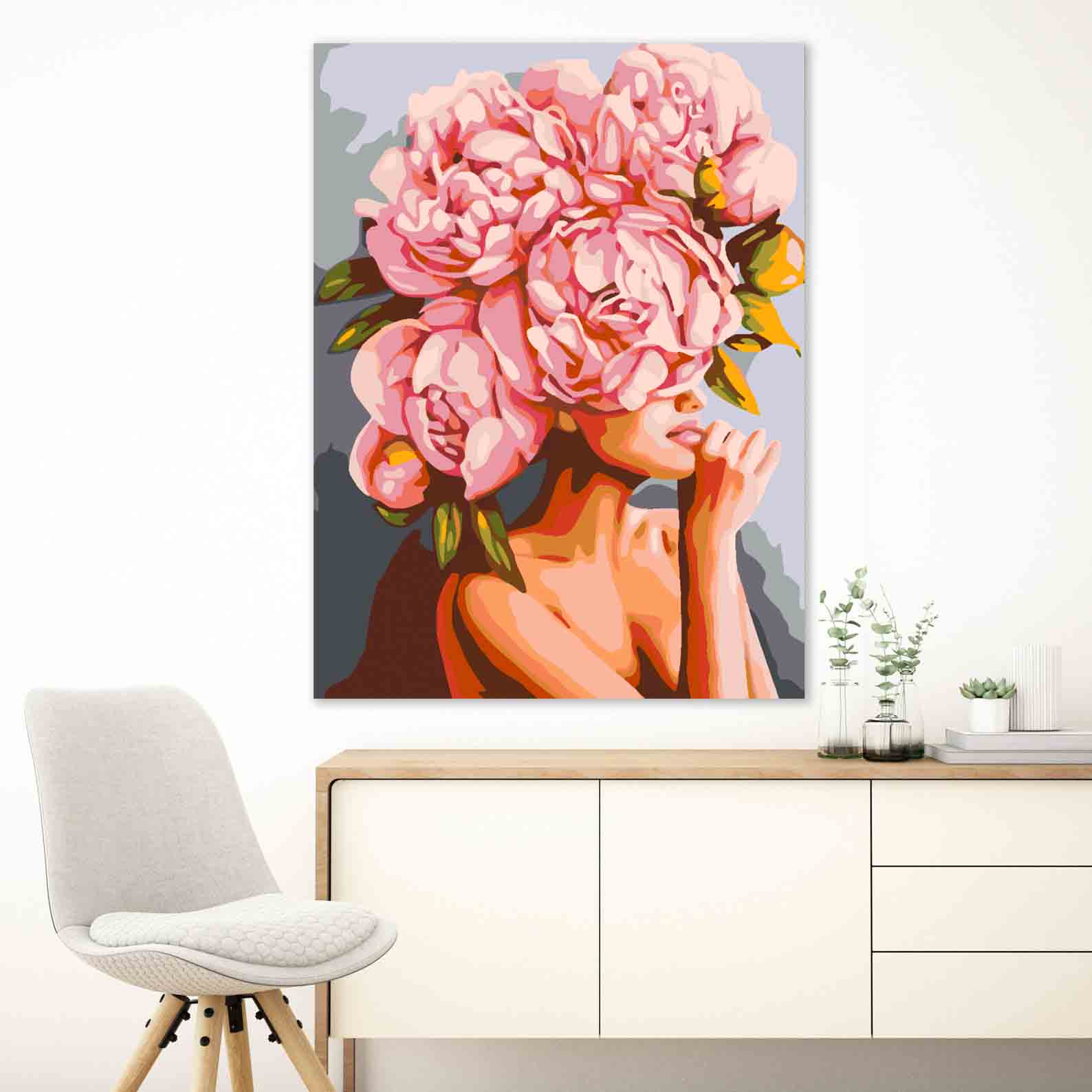 Pictura pe numere - Floral Head 4076