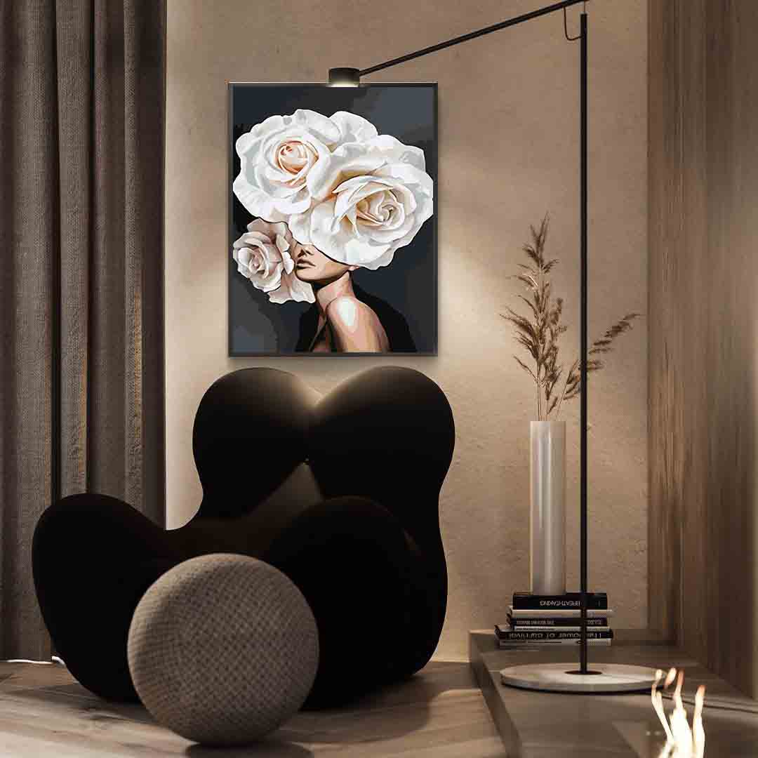 Peinture par numéros - Tête florale 4079