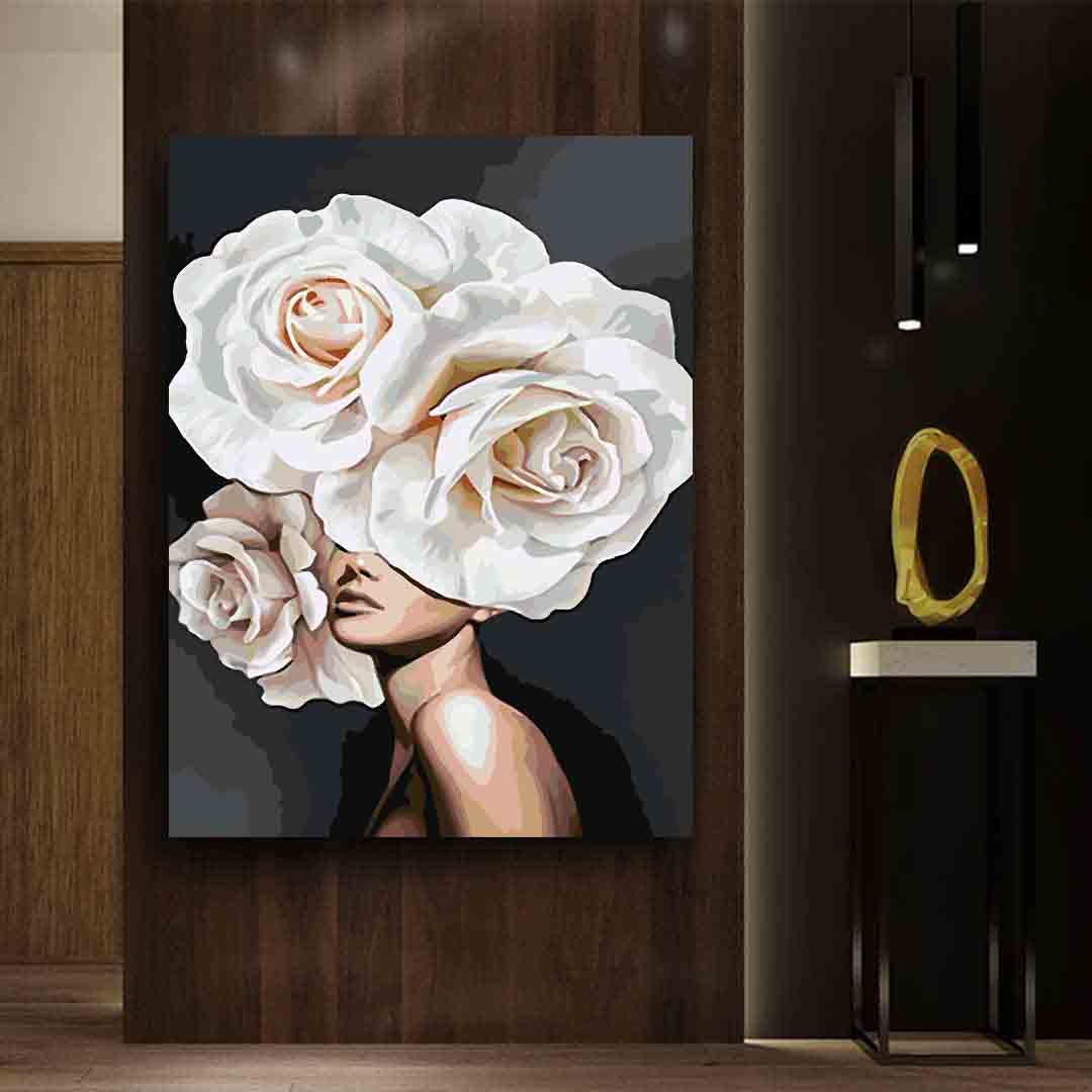 Peinture par numéros - Tête florale 4079