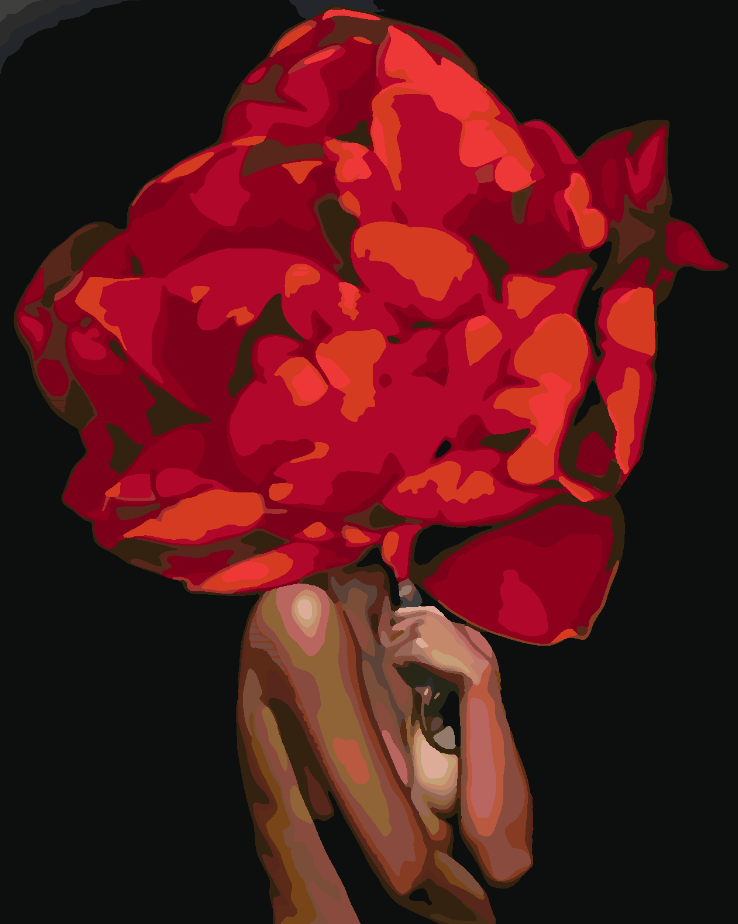 Pictura pe numere - Floral Head 4080