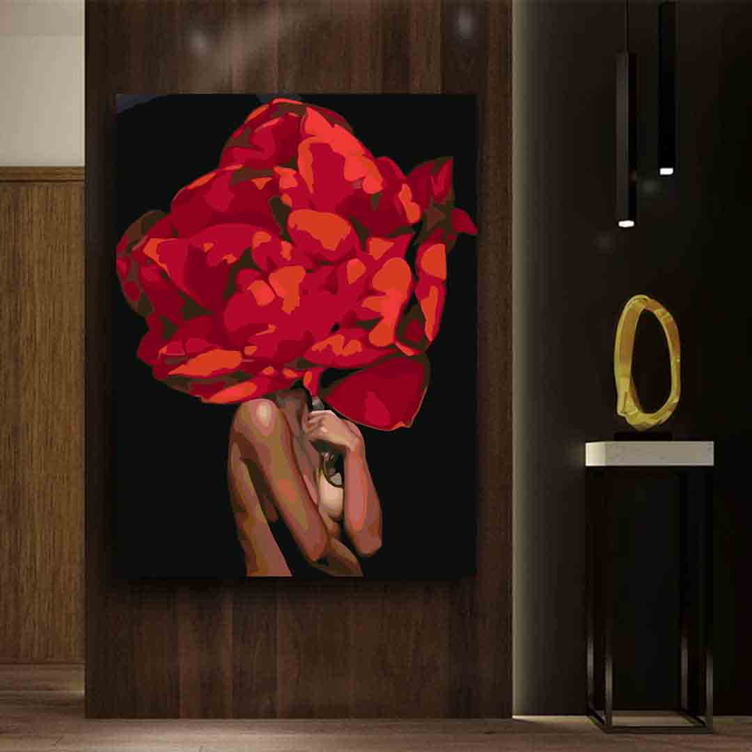 Pictura pe numere - Floral Head 4080