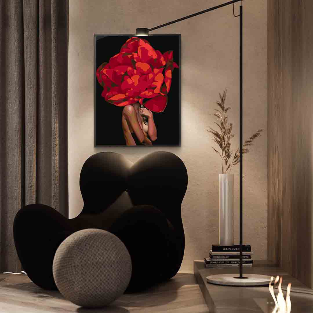 Pictura pe numere - Floral Head 4080
