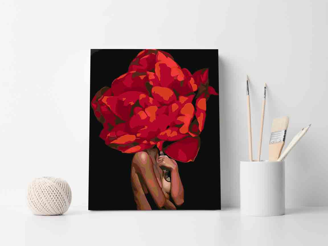 Pictura pe numere - Floral Head 4080