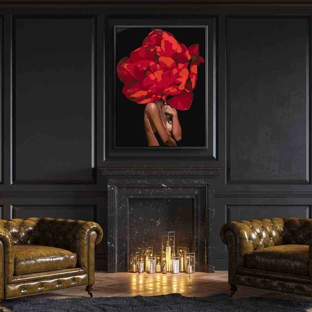 Pictura pe numere - Floral Head 4080
