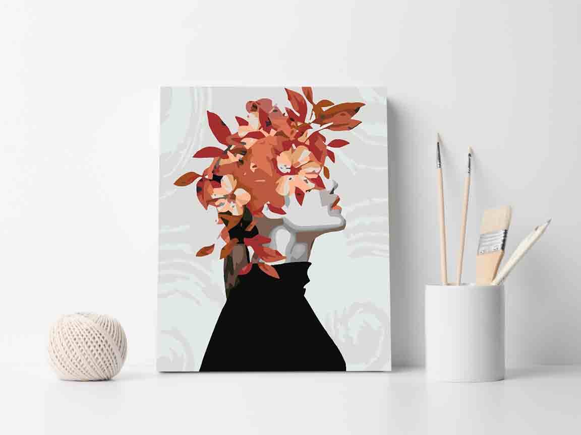 Pictura pe numere - Floral Head 4081