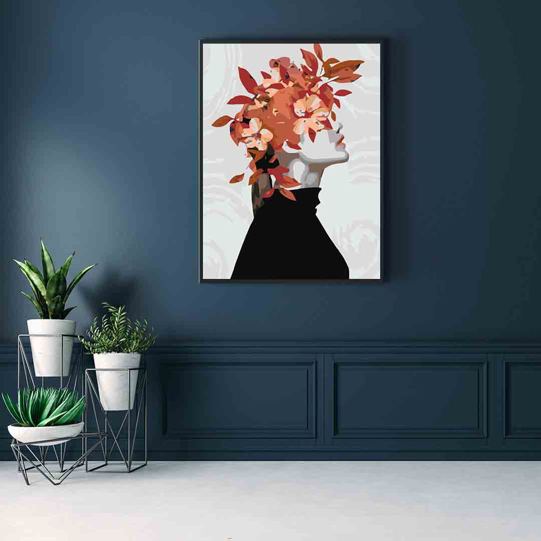 Pictura pe numere - Floral Head 4081