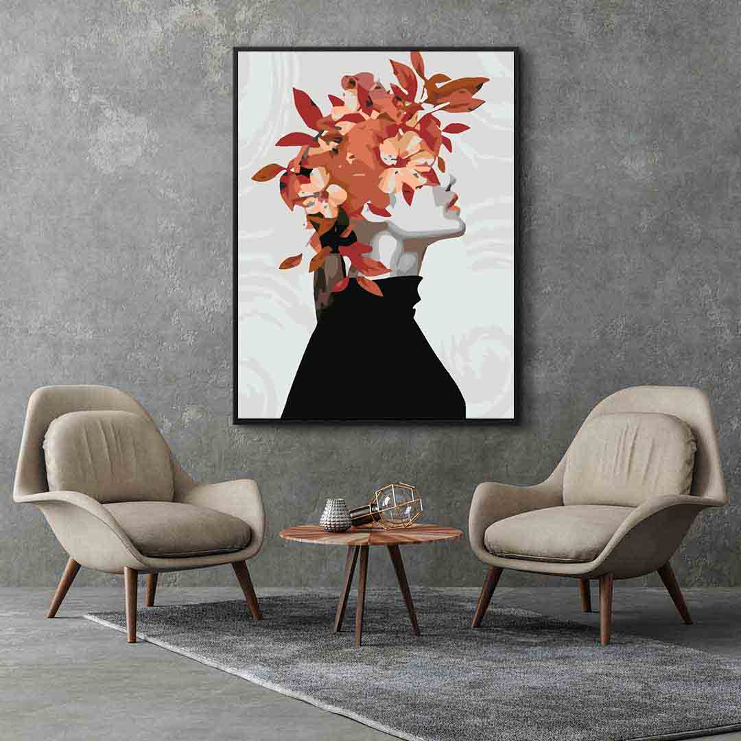 Pictura pe numere - Floral Head 4081