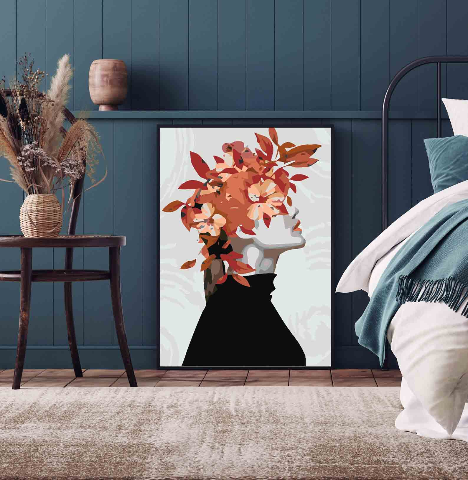 Pictura pe numere - Floral Head 4081