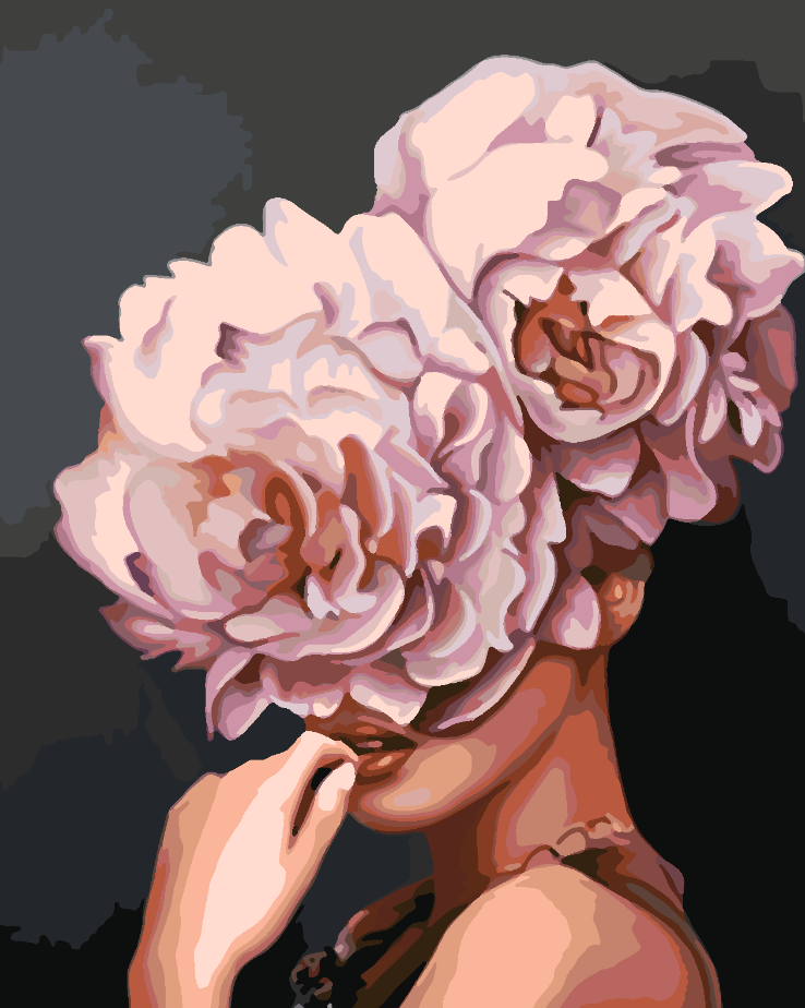 Pictura pe numere - Floral Head 4082