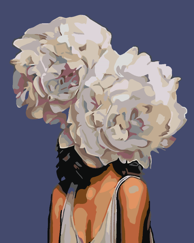 Pictura pe numere - Floral Head 4084