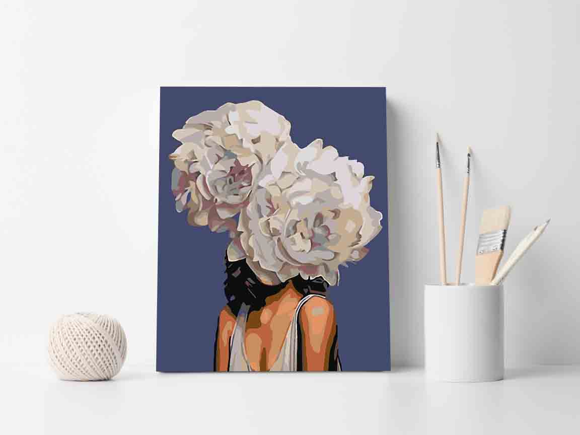 Pictura pe numere - Floral Head 4084